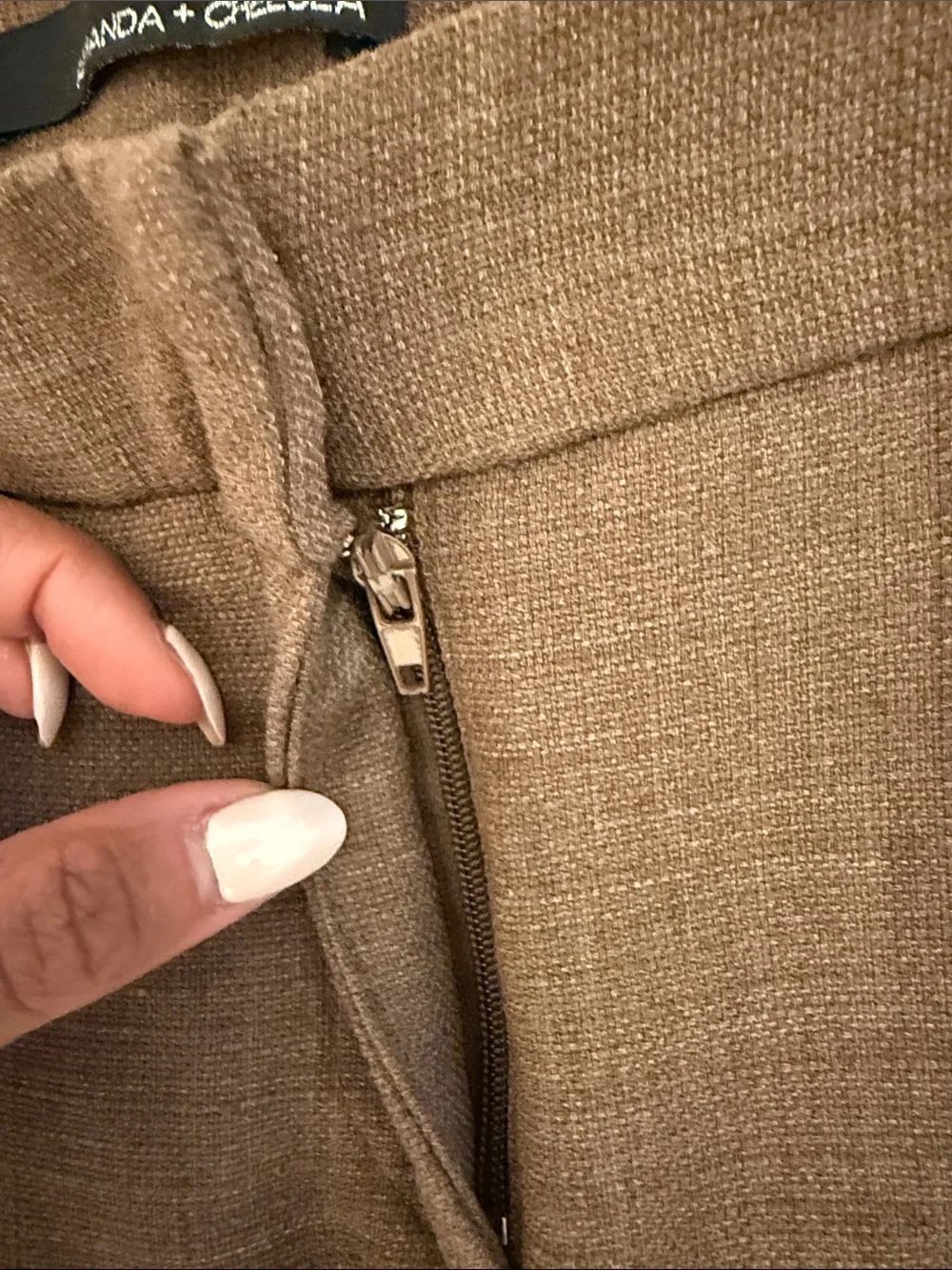 Amanda & Chelsea Brown Straight-Leg Dress Trousers
